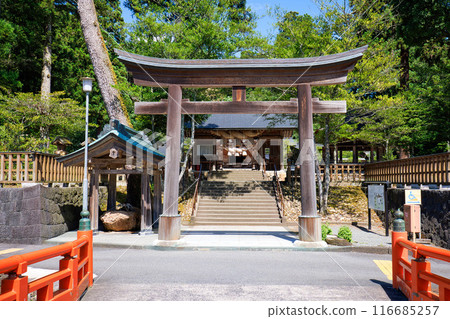 <Shimane Prefecture> Kumano Taisha Shrine, Third Torii Gate, Shinkyo Bridge 116685257