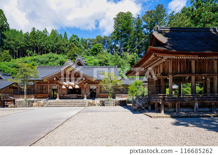 <Shimane Prefecture> Kumano Taisha Shrine, main hall and dance hall 116685262