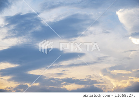 Summer sunset, dusk, evening, sky, image 116685273