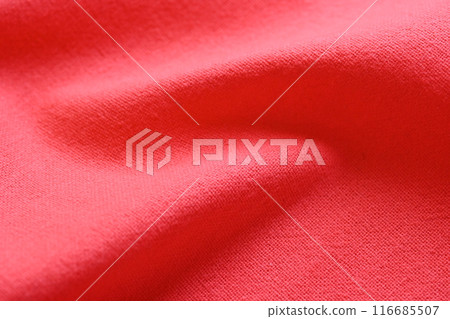 red texture of fabric textile, abstract image for fashion cloth design background 116685507