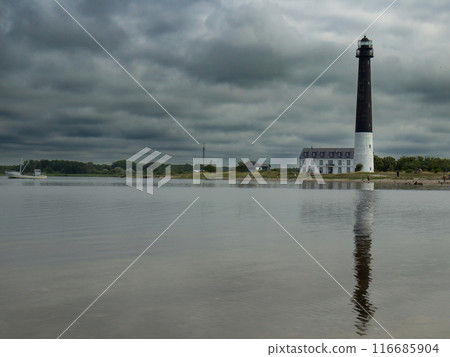 the Sorve lighthouse on Saaremaa Island of Estonia 116685904