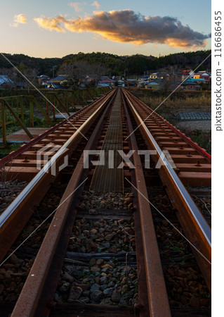 Hongo, Kakegawa City, Shizuoka Prefecture Tenryu Hamanako Railway and scenery along the line 116686455