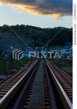Hongo, Kakegawa City, Shizuoka Prefecture Tenryu Hamanako Railway and scenery along the line 116686457
