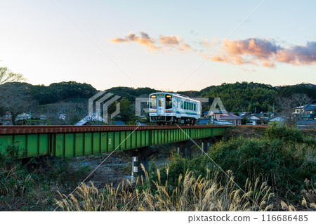 Hongo, Kakegawa City, Shizuoka Prefecture Tenryu Hamanako Railway and scenery along the line 116686485