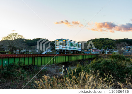 Hongo, Kakegawa City, Shizuoka Prefecture Tenryu Hamanako Railway and scenery along the line 116686486