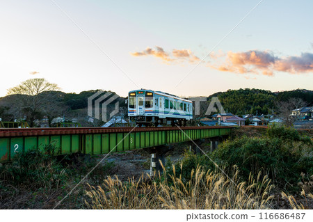 Hongo, Kakegawa City, Shizuoka Prefecture Tenryu Hamanako Railway and scenery along the line 116686487