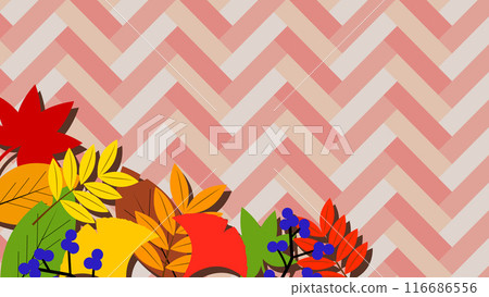 Herringbone pattern autumn wallpaper material 116686556