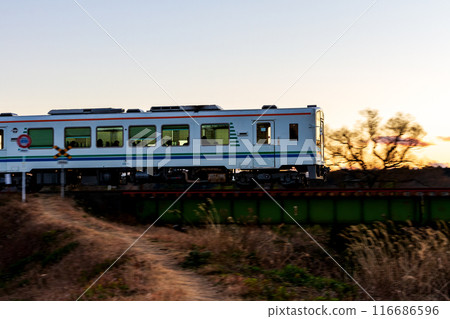 Hongo, Kakegawa City, Shizuoka Prefecture Tenryu Hamanako Railway and scenery along the line Hongo, Kakegawa City, Shizuoka Prefecture Tenryu Hamanako Railway and scenery along the line 116686596