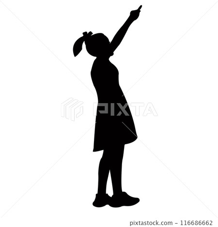 a girl body silhouette vector a girl body silhouette vector 116686662