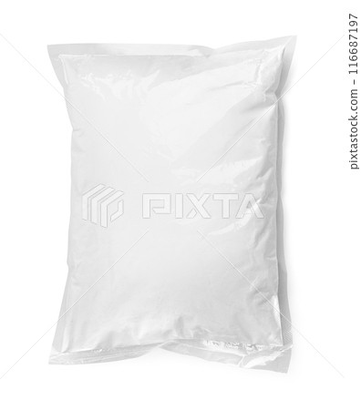 transparent plastic bag of flour, transparent plastic bag of flour, 116687197