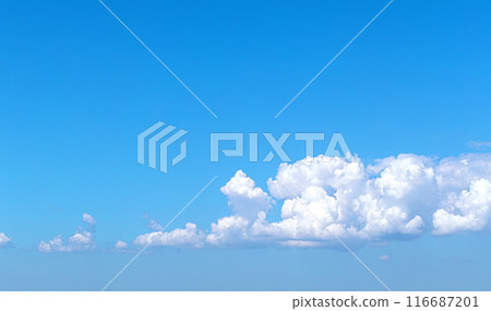 Blue sky with cloud 116687201