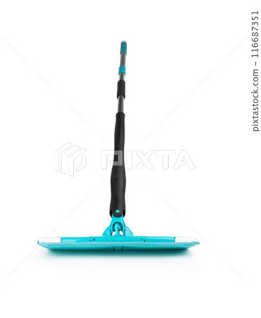 Blue plastic mop 116687351