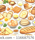 Bread and ingredients set 116687576
