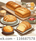 Various kinds of bread 116687578