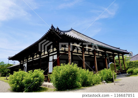 Gangoji Temple - View of Gokurakudo (main hall) from the grounds, Nara City, Nara Prefecture 116687851