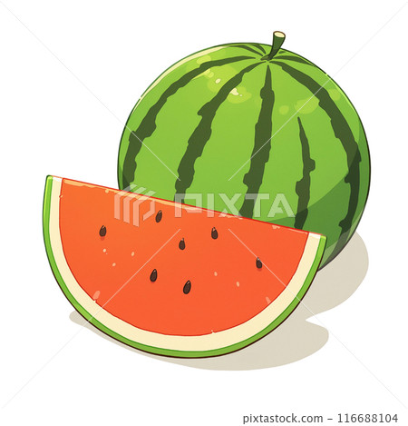 西瓜背景透明插圖 116688104