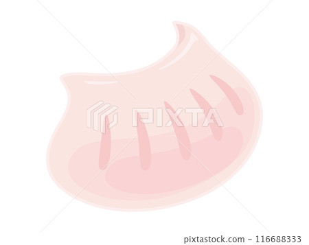 Illustration of steamed shrimp dumplings Illustration of steamed shrimp dumplings 116688333