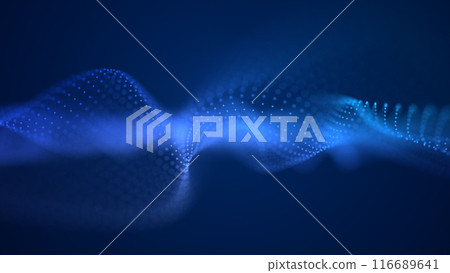 particles, wave, vector 116689641