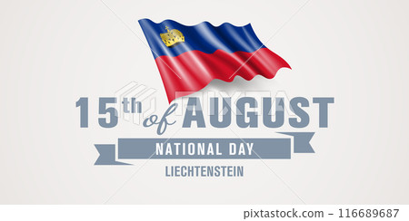 Liechtenstein happy national day greeting card, banner vector illustration Liechtenstein happy national day greeting card, banner vector illustration 116689687