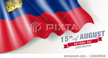 Liechtenstein national day vector banner, greeting card. Liechtenstein national day vector banner, greeting card. 116689688