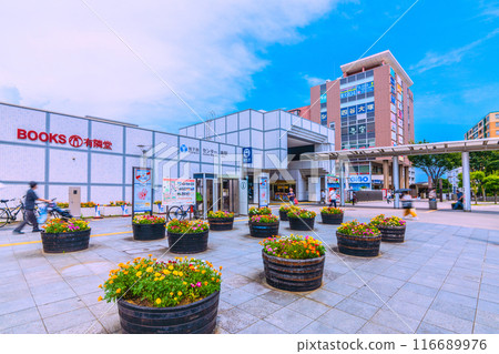 Yokohama cityscape in Japan in July. View of the subway Center Minami Station, etc. = 20th Yokohama cityscape in Japan in July. View of the subway Center Minami Station, etc. = 20th 116689976