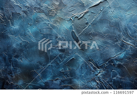 Abstract Blue Textured Wall Background 116691597