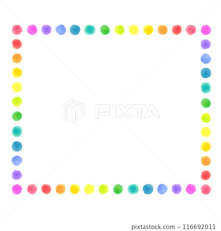 Ruffled pastel polka dot frame Ruffled pastel polka dot frame 116692011
