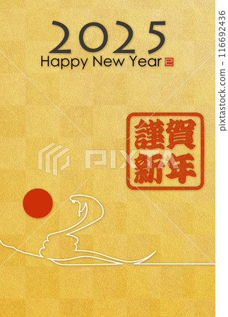 2025新年賀卡材料 116692436