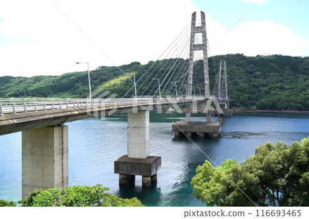 鹿兒島縣及泉郡長島町伊塔拉島伊塔拉大橋及週邊風景 鹿兒島縣及泉郡長島町伊塔拉島伊塔拉大橋及週邊風景 116693465