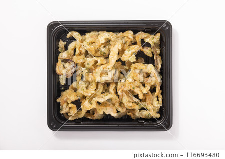 Scallops and seaweed tempura 116693480