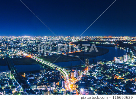 東京的夜景圖像 116693629