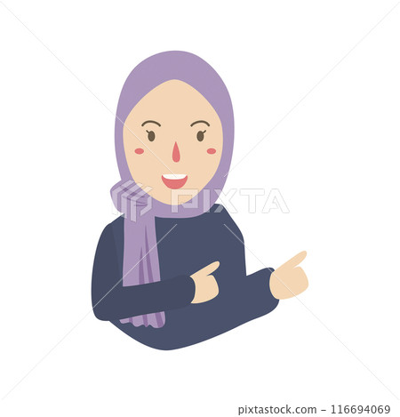Woman has cheerful expression 116694069