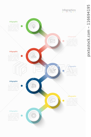 Infographic 7 options design elements for your business data. Vector Illustration. Infographic 7 options design elements for your business data. Vector Illustration. 116694195