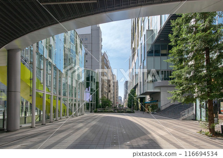 Inaribashi Square next to Shibuya Stream, a commercial complex in Shibuya Ward, Tokyo Inaribashi Square next to Shibuya Stream, a commercial complex in Shibuya Ward, Tokyo 116694534
