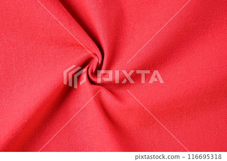 red cotton texture color of fabric textile industry 116695318