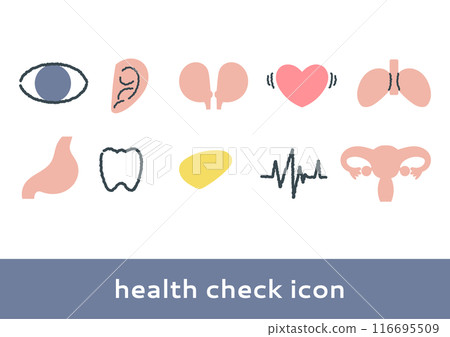 健康檢查圖標集 116695509
