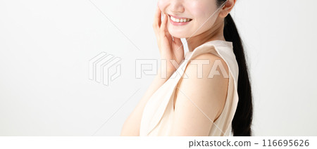 年輕女性的美麗形象 116695626