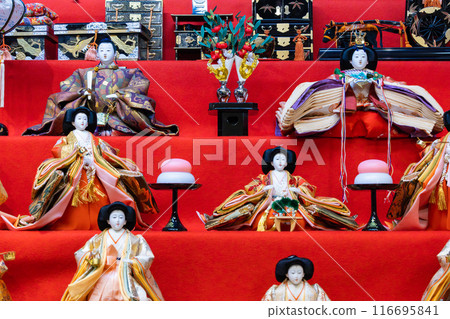 Very beautiful dolls on the stage Very beautiful dolls on the stage 116695841