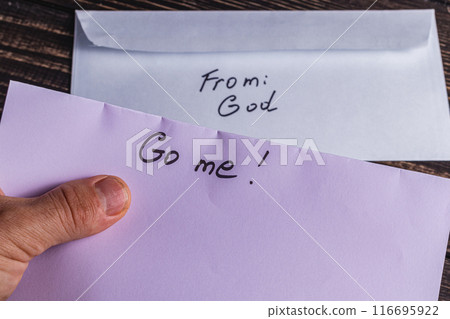 Spiritual message in the mail Photo 116695922