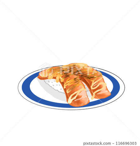 Sushi: Seared Mayonnaise Salmon Sushi: Seared Mayonnaise Salmon 116696303