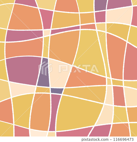Stained glass-like white lines and colored surfaces background illustration 7 Stained glass-like white lines and colored surfaces background illustration 7 116696473