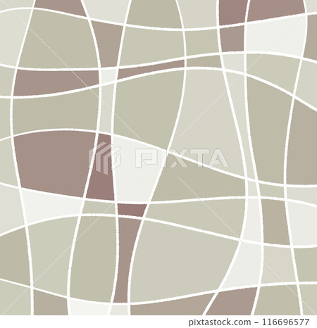 Stained glass-like white lines and colored surfaces background illustration 69 116696577