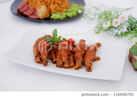 delicious spicy claw as a background 116696785