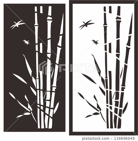 Vector Cutting Laser Partition Fences And Facade , Seamless Pattern 116696848