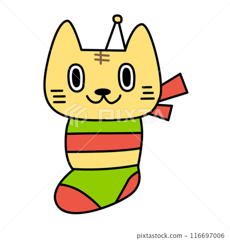 貓咪穿著襪子玩耍 貓咪穿著襪子玩耍 116697006