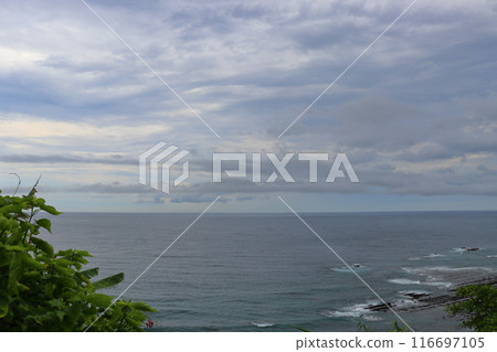 多雲的天空，大海，日南海岸 116697105