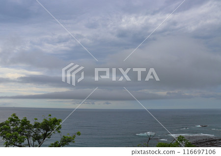 多雲的天空,大海,日南海岸 多雲的天空,大海,日南海岸 116697106