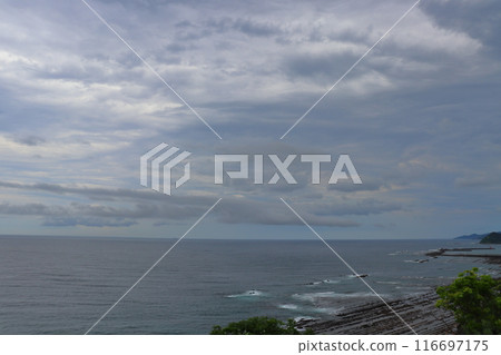 Cloudy sky, sea, Nichinan Coast 116697175