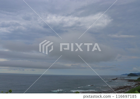 Cloudy sky, sea, Nichinan Coast 116697185
