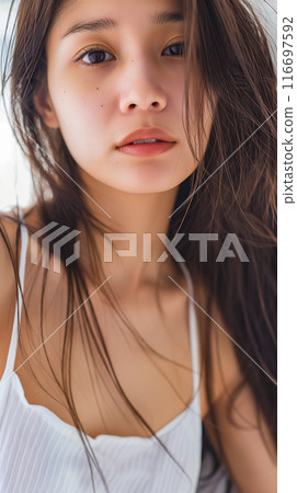Portrait for dating app - beautiful woman in natural light 116697592